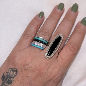 Stackable rings southwestern roughly size 5-7
